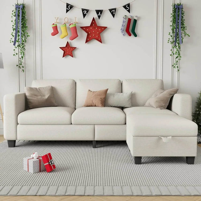 L-Shaped Modular Sectional Sofa With Storage - Omega Lifestyles