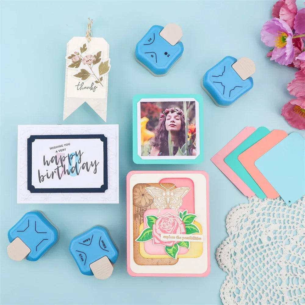 3-Way Ergonomic Paper Corner Rounder Punch Tool - Omega Lifestyles