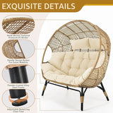 Oversized Double Egg Chair With Cushions - Omega Lifestyles