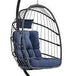 Ergonomic Wicker Hanging Egg Chair with Cushion - Omega Lifestyles