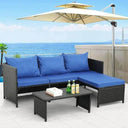 3-Piece Outdoor PE Rattan Furniture Set - Omega Lifestyles