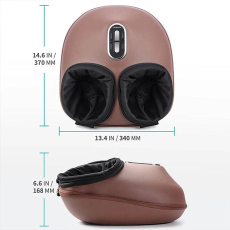 Electric Foot Massager with Heat Compression Shiatsu Therapy - Omega Lifestyles