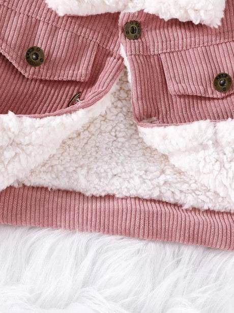 Winter Baby Corduroy Cotton Filled Down Jacket - Omega Lifestyles