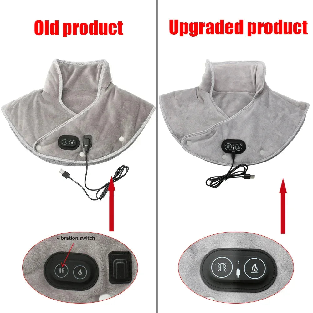 USB Electric Heating Neck Shoulder Massager Thermal Compress Wrap - Omega Lifestyles