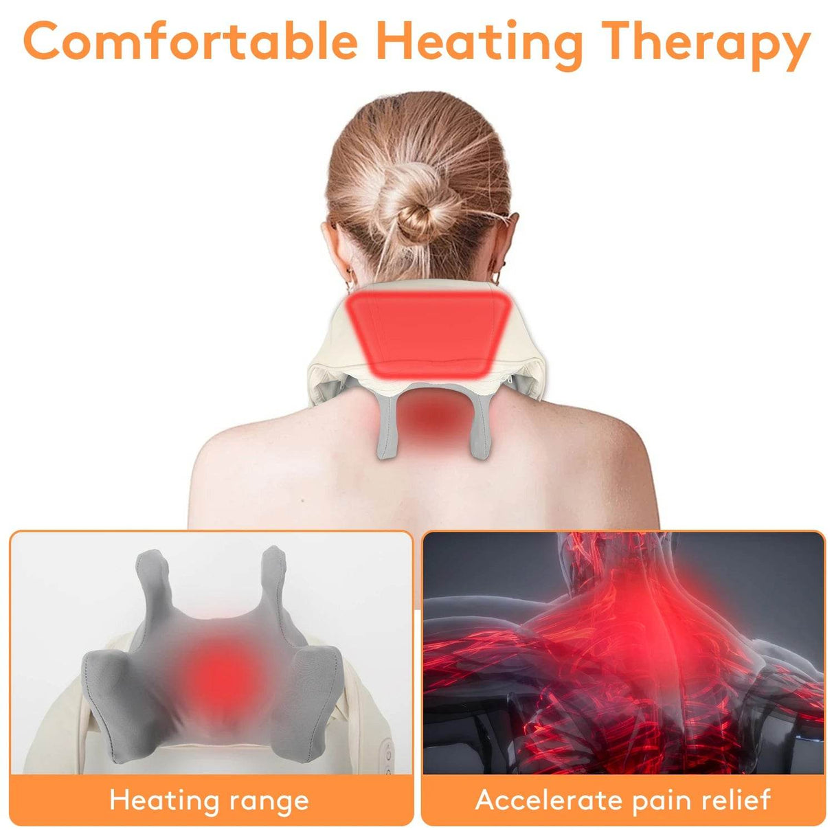 Wireless Electric 4D Kneading Neck And Back Massager - Omega Lifestyles