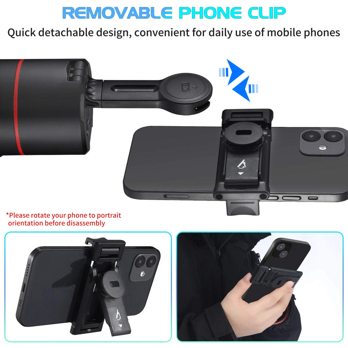 Auto Face Tracking Table Tripod With Remote Control