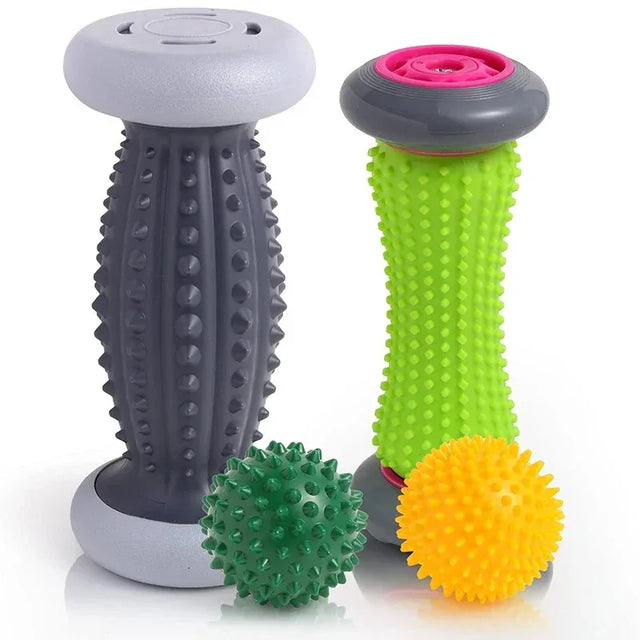 Set Of 2 Plantar Fasciitis Foot Massage Rollers Balls - Omega Lifestyles