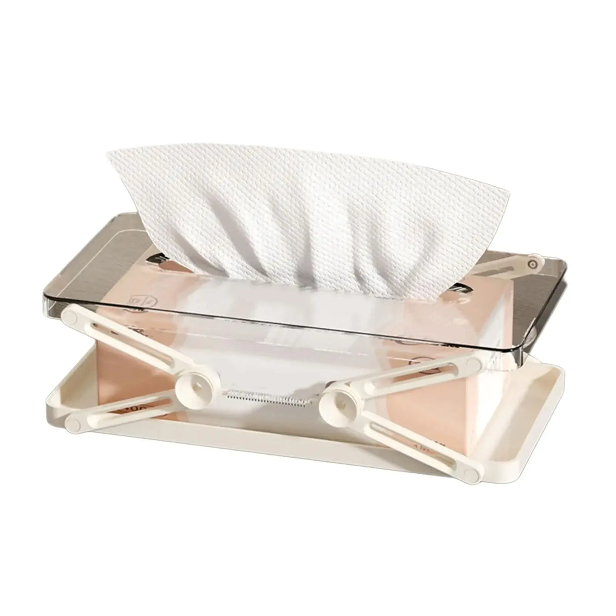 Classic Plastic Liftable Tissue Box Storage Case - Omega Lifestyles