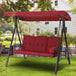 Outdoor Patio Swing with Adjustable Canopy - Omega Lifestyles