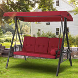 Outdoor Patio Swing with Adjustable Canopy - Omega Lifestyles
