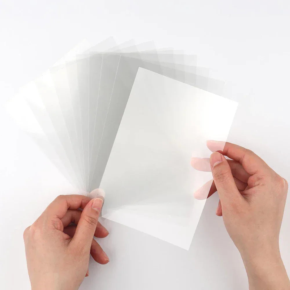 Set Of 50 Heat Resistant Clear Acetate Craft Sheets - Omega Lifestyles