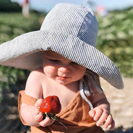 Kids Cotton Linen UV Protection Summer Bucket Hat - Omega Lifestyles