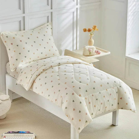 White Star Toddler Bedding Set,4 Pieces Reversible Toddler Comforter Set,Ultra Soft Crib Bed Set for Girls and Boys,Including C - Omega Lifestyles