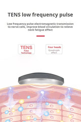 Neck Shoulder Heated Pulse Massager With 4 Kneading Heads - Omega Lifestyles