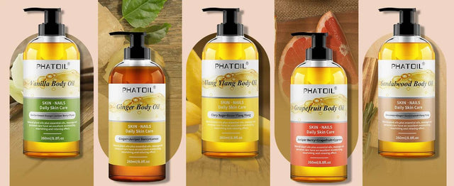 260ml Pure Essential Oil Body Massage Oil - Omega Lifestyles