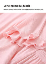 Girls Thin Summer Polyester Knit Casual Homewear Set - Omega Lifestyles