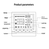 Programmable Smart Thermostat With Child Lock Backlit Display - Omega Lifestyles