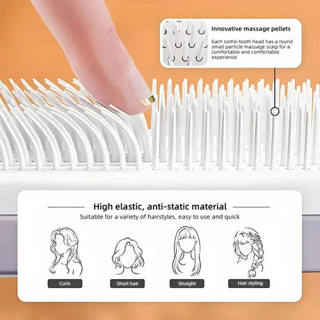 Rotatable Self-Cleaning Telescopic Airbag Hair Comb - Omega Lifestyles