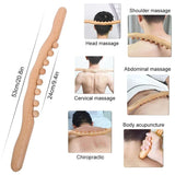 Full Body Carbonized Wood Gua Sha Massage Stick - Omega Lifestyles