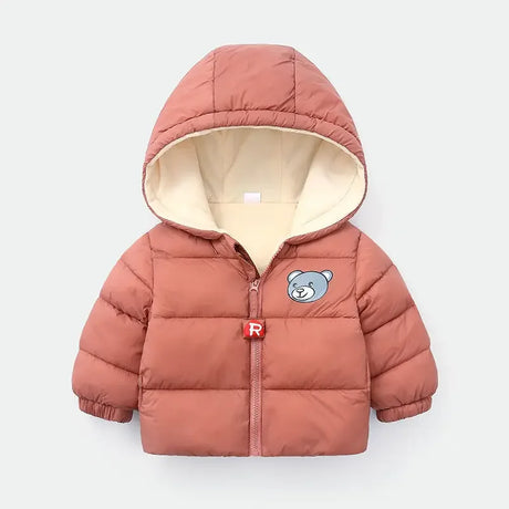 Heavyweight Winter Kids Cartoon Hooded Fleece Jacket - Omega Lifestyles