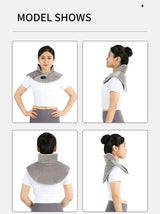 Electric Heated Neck Shoulder Wrap Plush Heating Pad - Omega Lifestyles