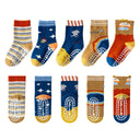 Children’s Cotton Non-Slip Cartoon Knit Socks - Omega Lifestyles