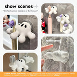 Palm Toothbrush Holder With Multifunctional Suction Hooks - Omega Lifestyles