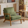 Mid-Century Linen Upholstered Accent Chair - Omega Lifestyles