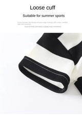 2-Piece Striped Polyester Toddler Summer Outfit Set