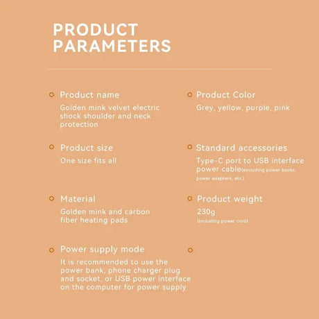 Electric Heating Plush Neck Shoulder Wrap With Vibration - Omega Lifestyles