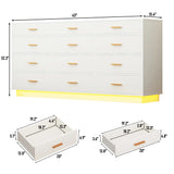 Modern 12-Drawer Dresser With Built-In Charging Station