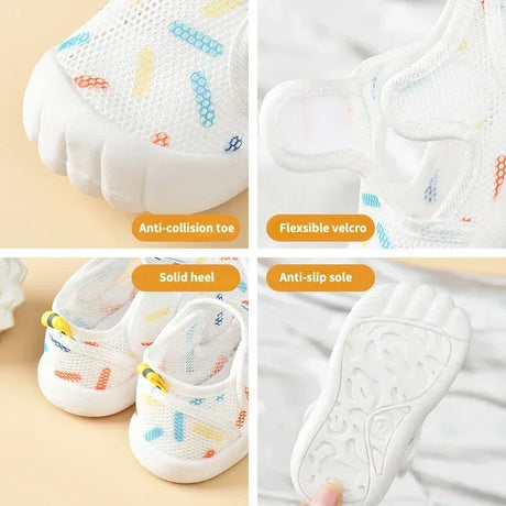 Breathable Air Mesh Kids Unisex First Walker Sandals - Omega Lifestyles