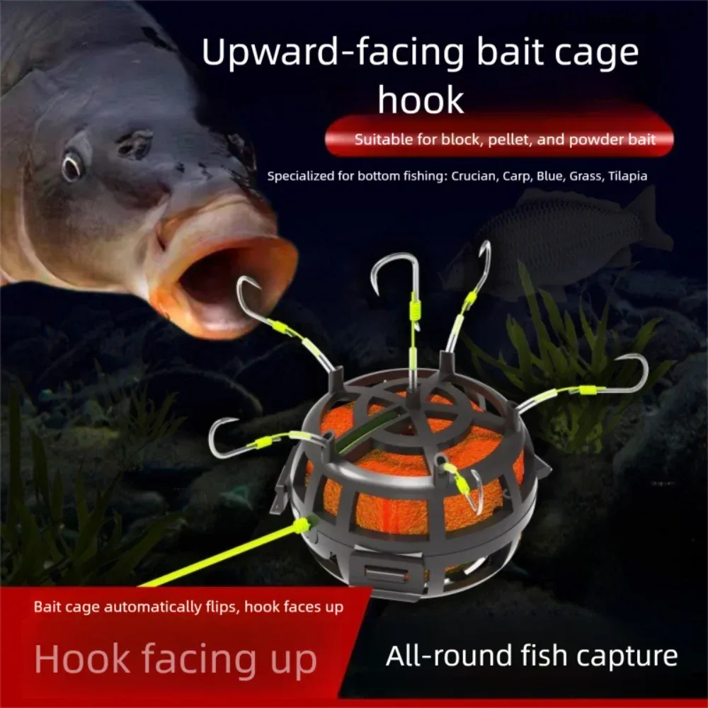 Explosion Bait Cage Rig With Six Rust-Resistant Hooks - Omega Lifestyles