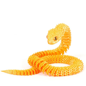 30cm Articulated 3D Printed Snake Toy Desktop Ornament - Omega Lifestyles