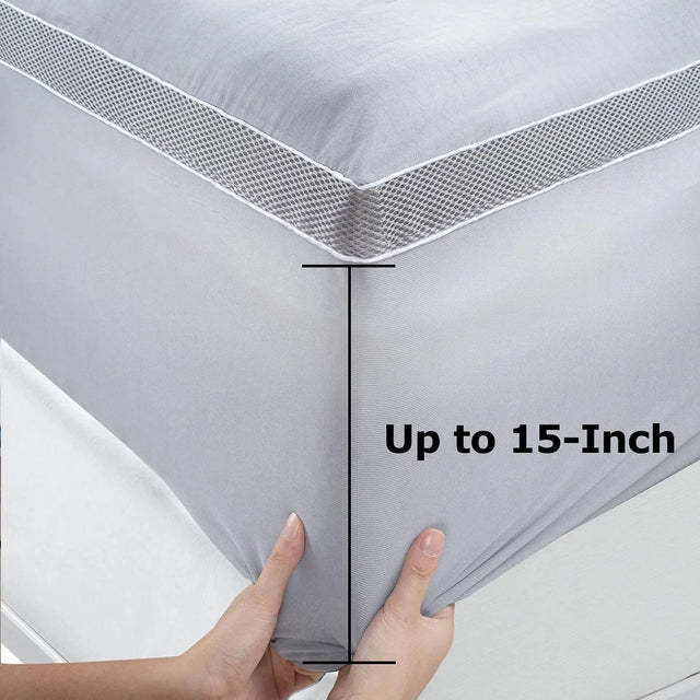 Gel Memory Foam 4-Inch Mattress Topper Twin Full King