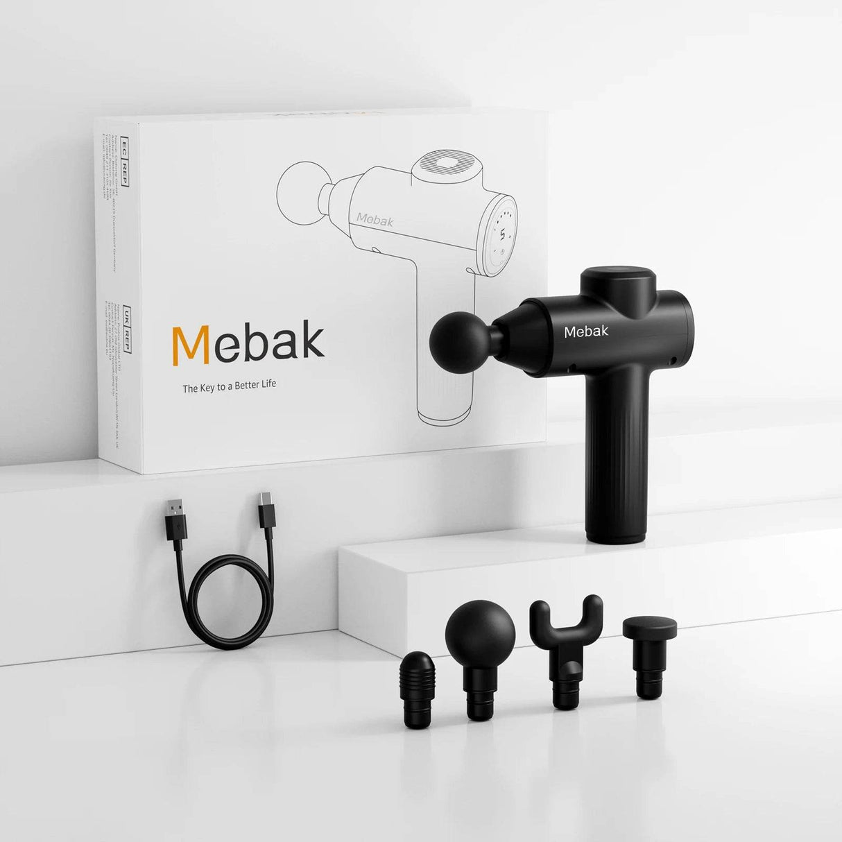 Deep Tissue Portable Massage Gun With Four Heads - Omega Lifestyles