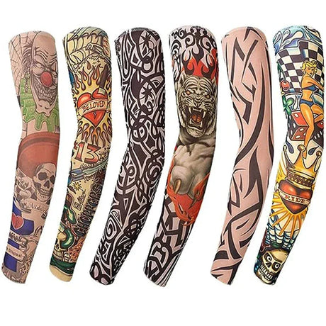 Floral Temporary Tattoo Sleeve With Sun Protection - Omega Lifestyles