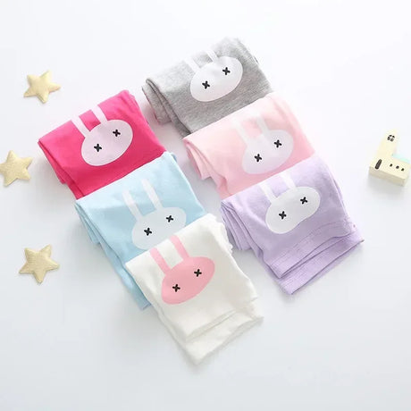 Girls Cartoon Elastic Waist Summer Calf-Length Leggings - Omega Lifestyles