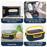 Stackable Leak-Proof 1200ML Bento Lunch Box With Tableware