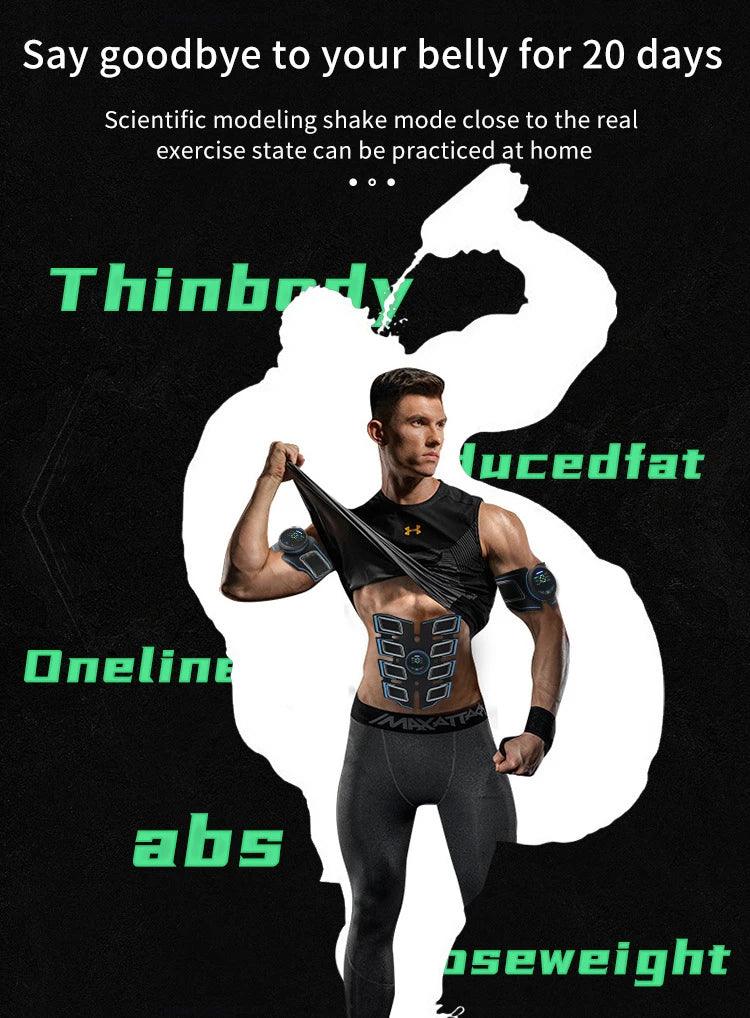 EMS Portable Electrical Muscle Trainer Fitness Body Massager - Omega Lifestyles