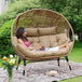 Oversized Double Egg Chair With Cushions - Omega Lifestyles