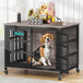 Heavy Duty XL Double-Door Wood Metal Dog Crate - Omega Lifestyles