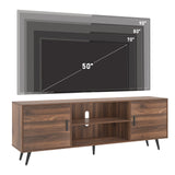 Modern Mid Century MDF Wood TV Stand Console