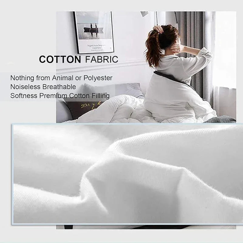 100% Cotton Cooling Lightweight Summer Quilt Blanket - Omega Lifestyles