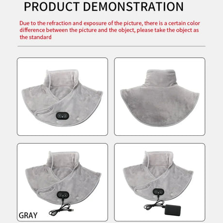 USB Electric Heating Neck Shoulder Massager Thermal Compress Wrap - Omega Lifestyles