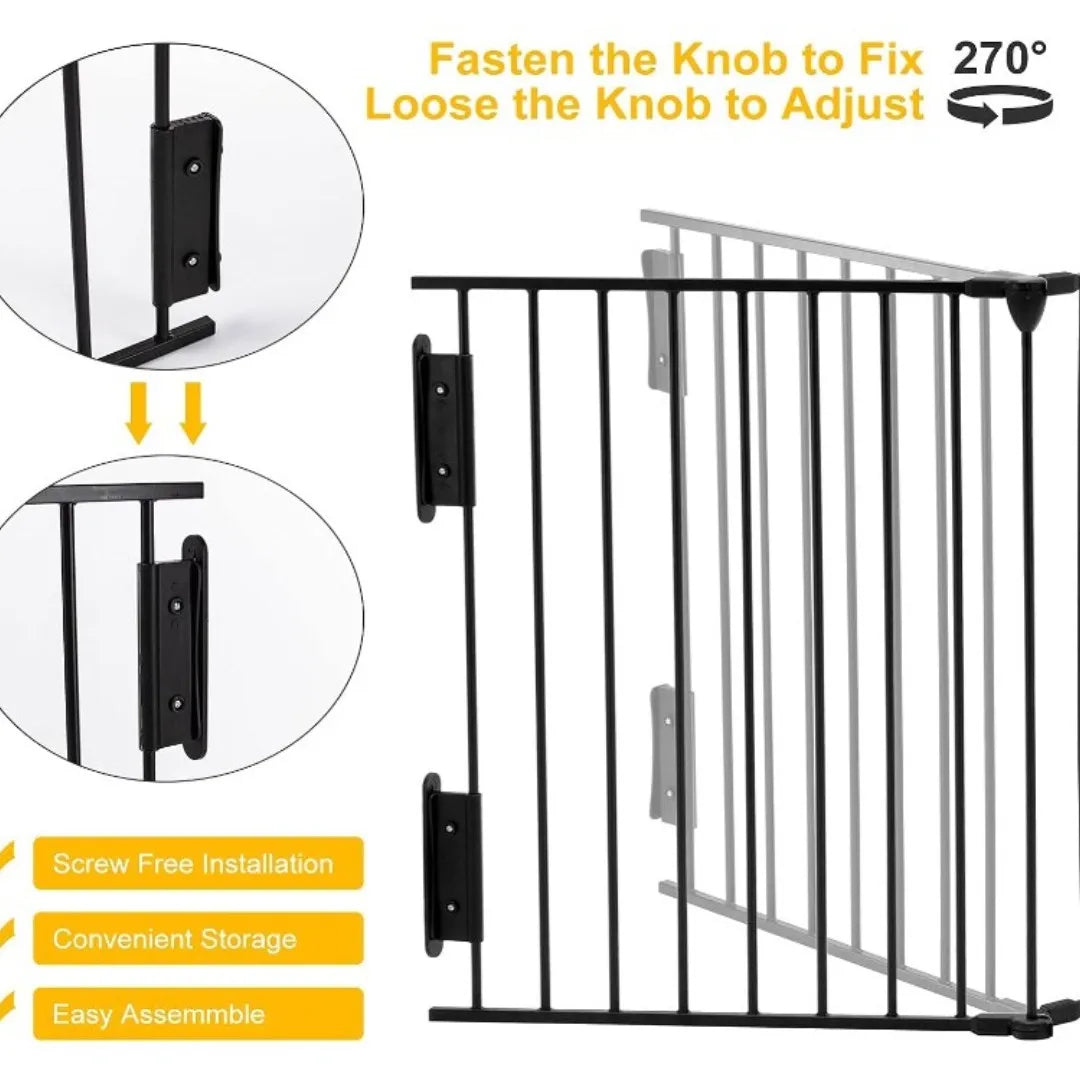 Metal Safety Playpen Multi-Purpose Adjustable 5-Panel Fence