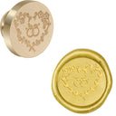 Wedding Heart Pattern Removable Brass Wax Seal Stamp - Omega Lifestyles