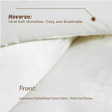 3-Piece Reversible Silky Satin Comforter Bedding Set - Omega Lifestyles
