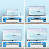 Modern 71-Inch Living Room TV Stand With RGB LED Lighting