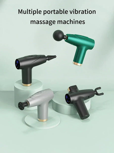 Mini 4-Head Portable Multi-Stage Muscle Massage Gun - Omega Lifestyles